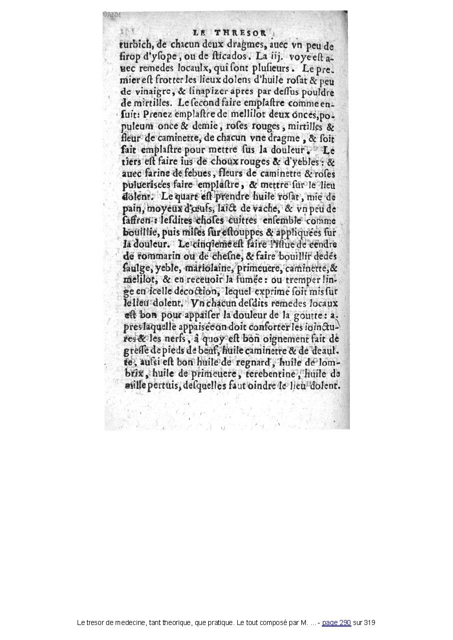 1560 - Pierre et Jan Moine - Trésor de médecine - Université Paris Cité