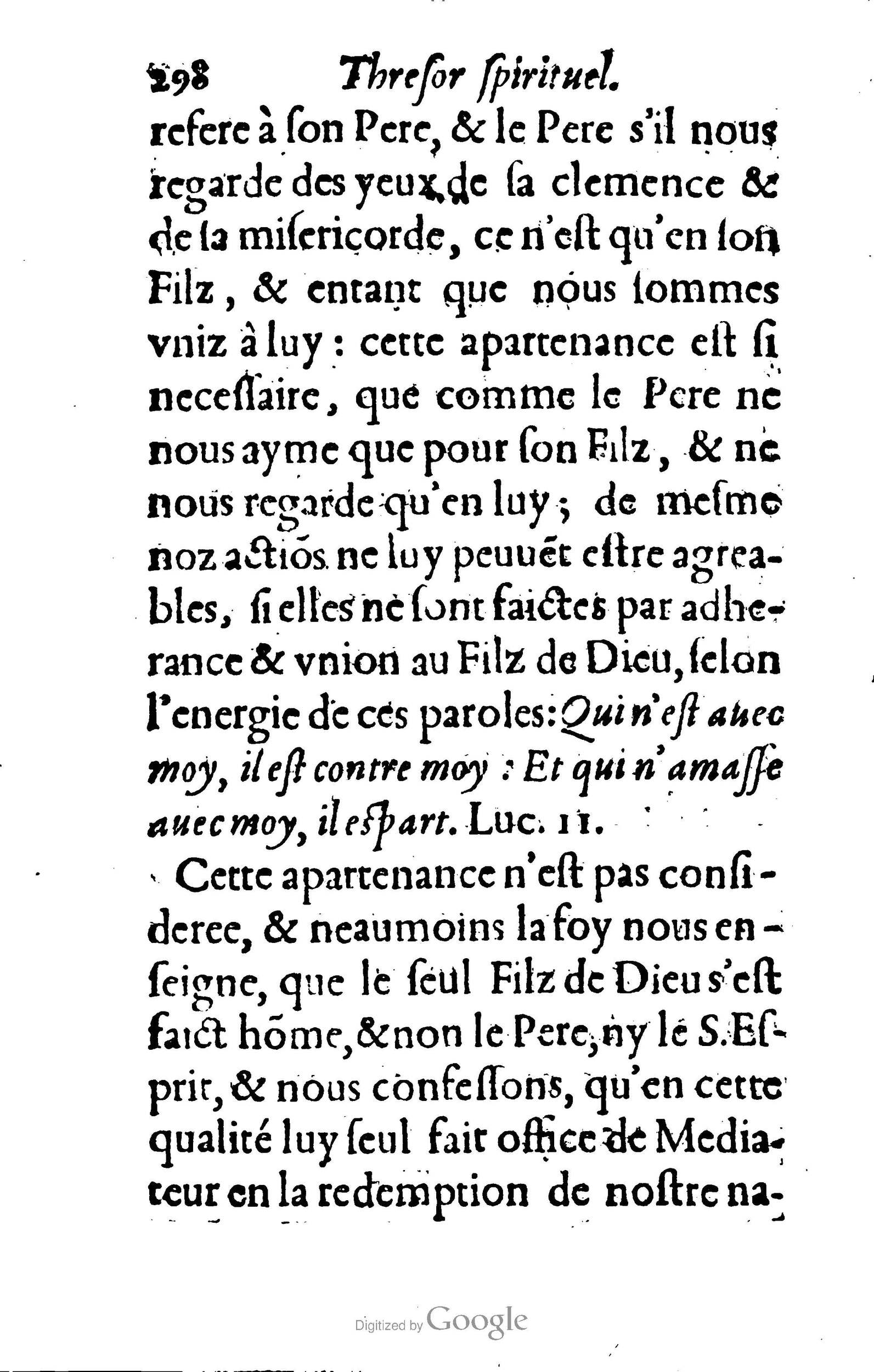 1633 - François Waudré - Trésor spirituel contenant les excellences du christianisme - BM Lyon