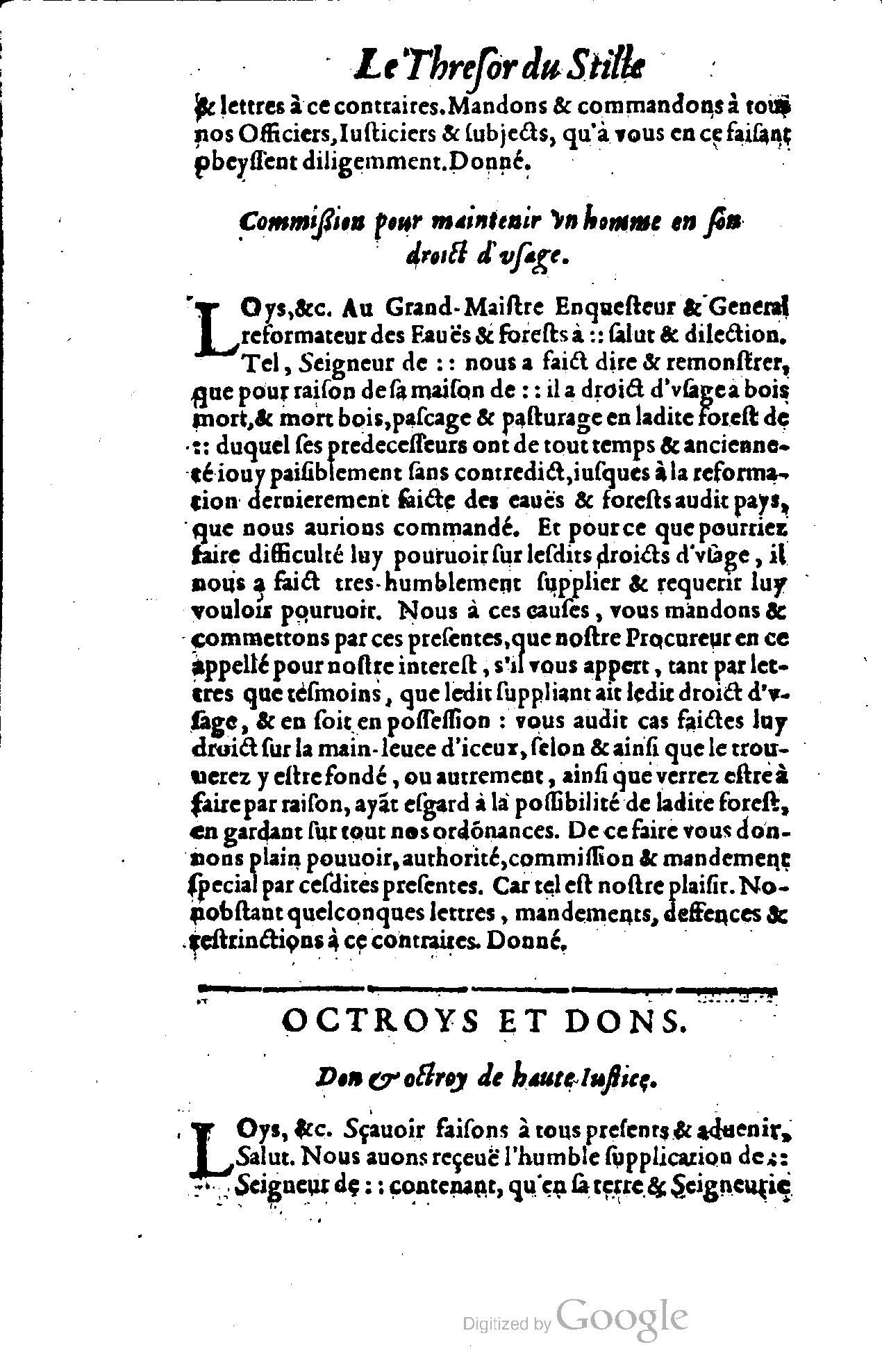 1614 - Jean Richer - Trésor du nouveau style et protocole de la chancellerie de France - BSB Munich