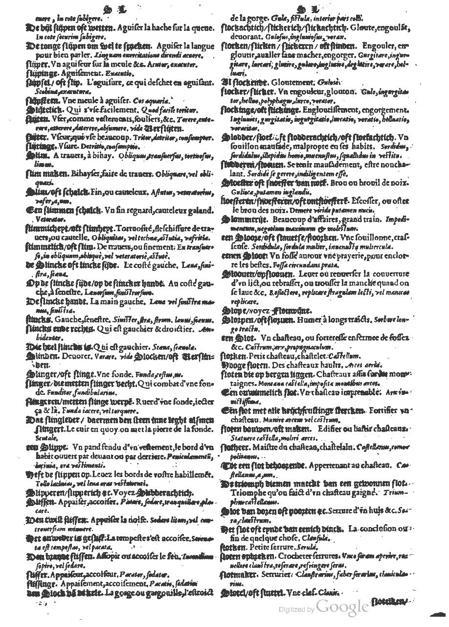 1573 - Christophe Plantin - Trésor du langage bas-allemand - BM Lyon 1573 - Christophe Plantin - Trésor du langage bas-allemand - BM Lyon