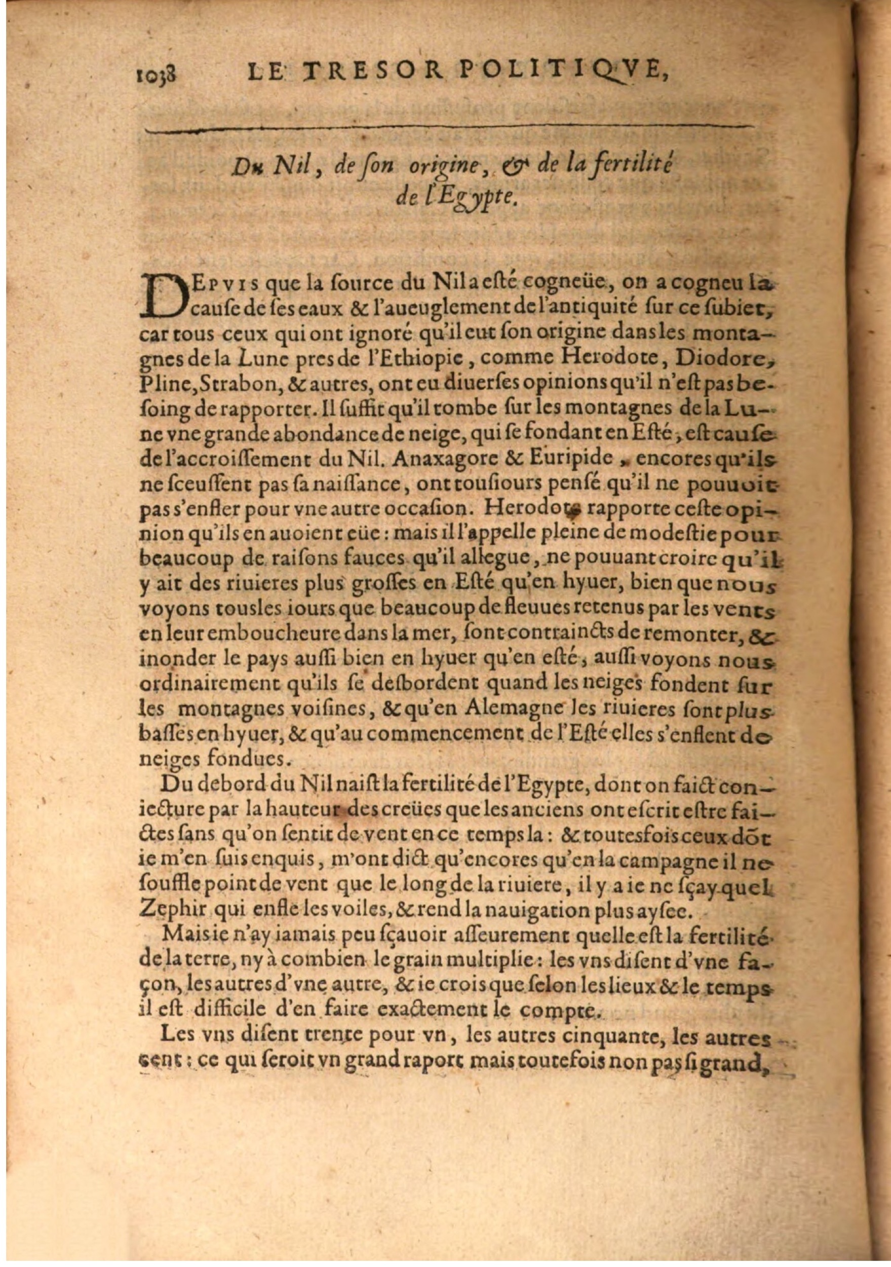1608 - Nicolas Du Fossé - Trésor politique - BSB Munich