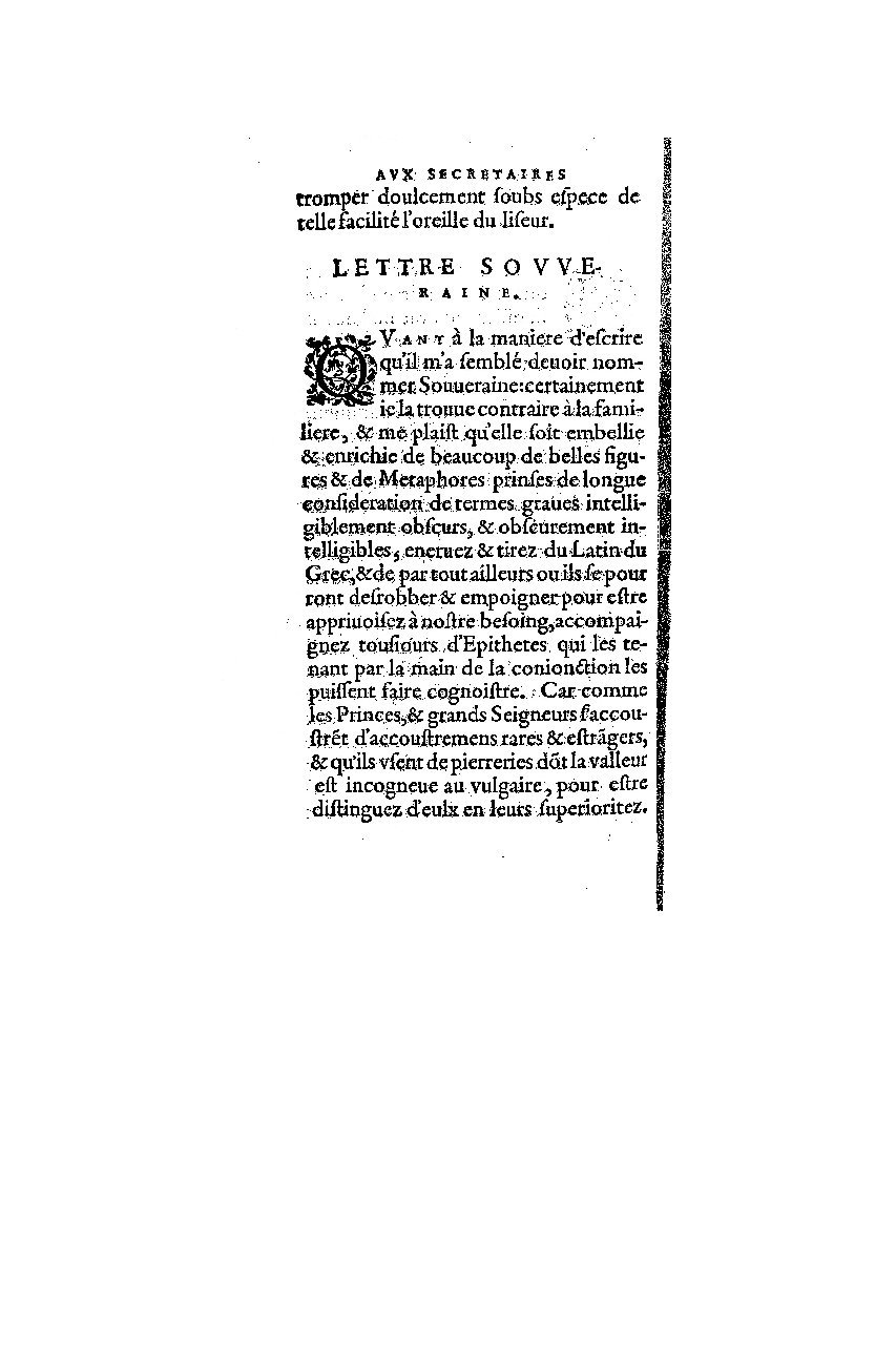 1572 - Nicolas Du Chemin - Finances et Trésor de la plume française - BM Lyon