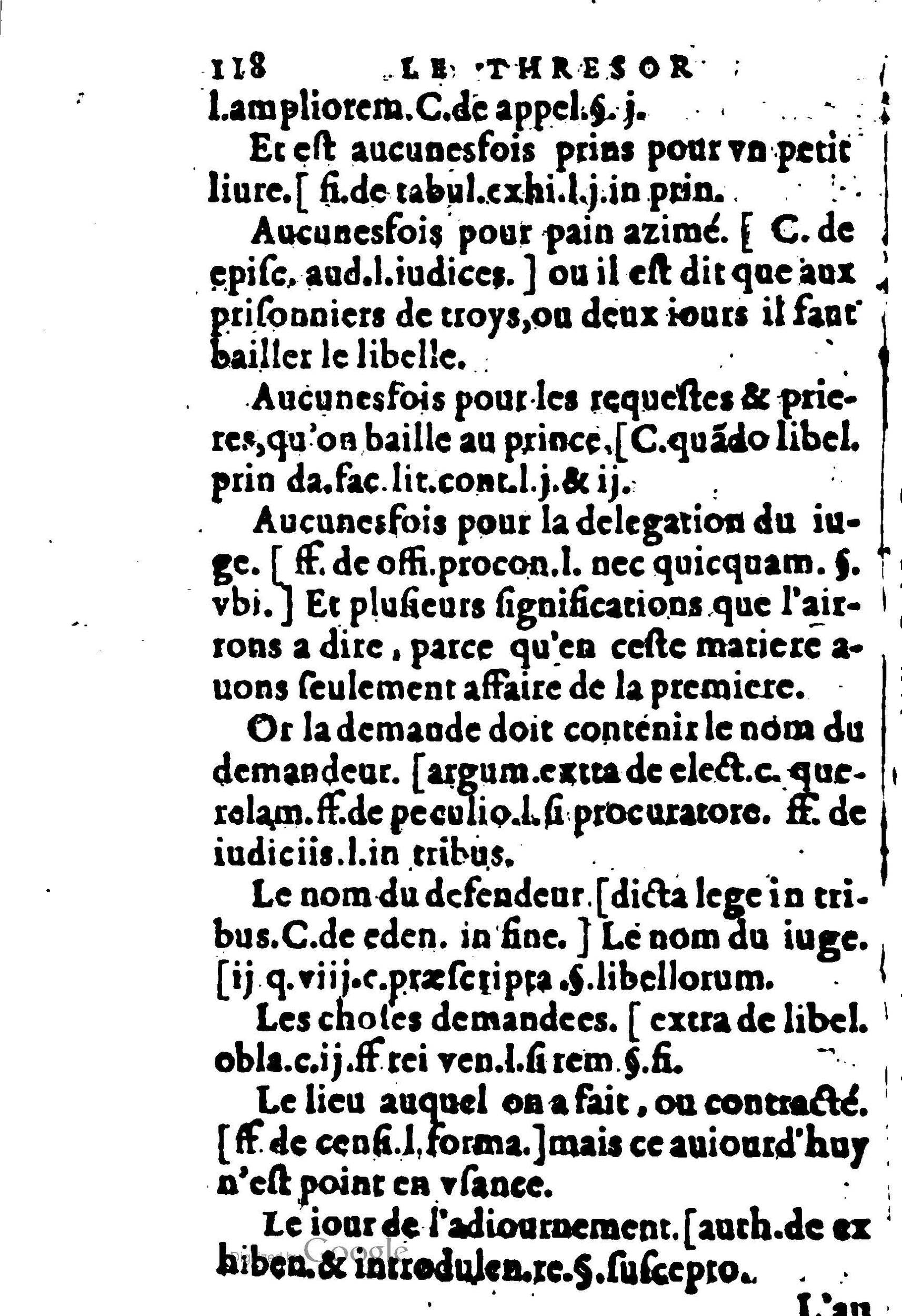 1605 - Pierre Rigaud - Trésor de pratique pour les juges - BM Lyon 1605 - Pierre Rigaud - Trésor de pratique pour les juges - BM Lyon