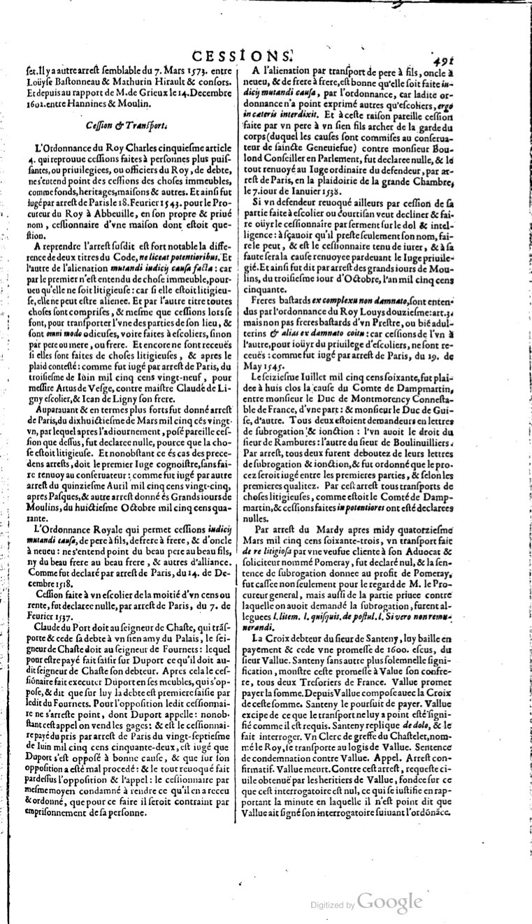1629 - Veuve Nicolas Buon - Trésor du droit français (21754 T. 1) - BM Lyon