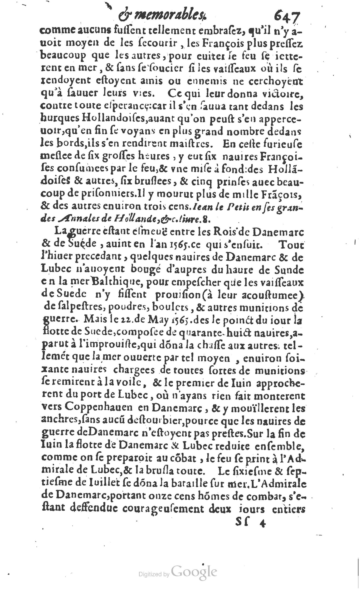 1610 - Paul Marceau - Trésor d’histoires admirables et mémorables - Princeton