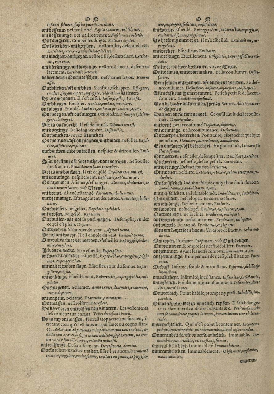 1573 - Christophe Plantin - Trésor du langage bas-allemand - Greifswald