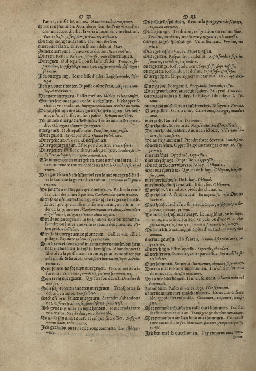 1573 - Christophe Plantin - Trésor du langage bas-allemand - Greifswald