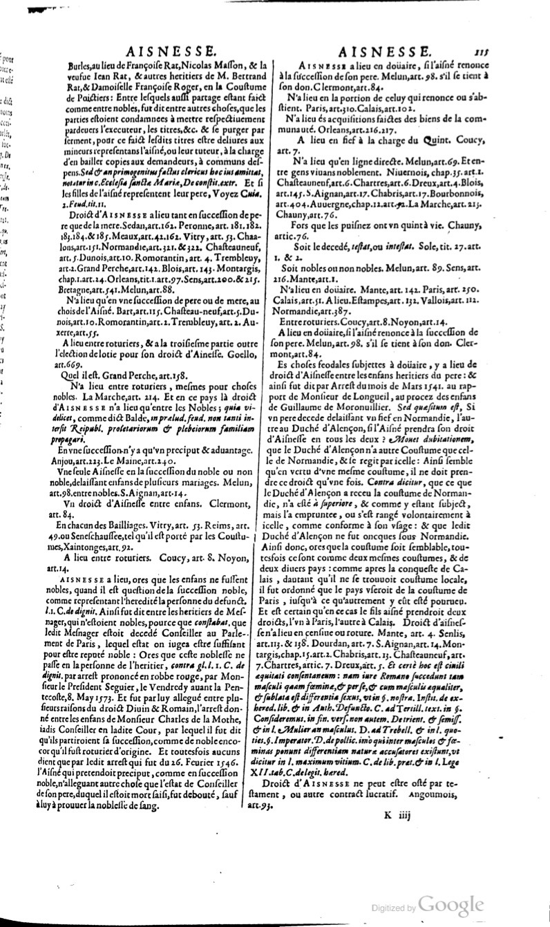 1629 - Veuve Nicolas Buon - Trésor du droit français (29620 T. 1) - BM Lyon