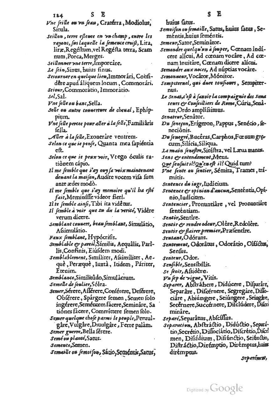 1558 - Guillaume Rouillé - Trésor des mots et traits français - BSB Munich