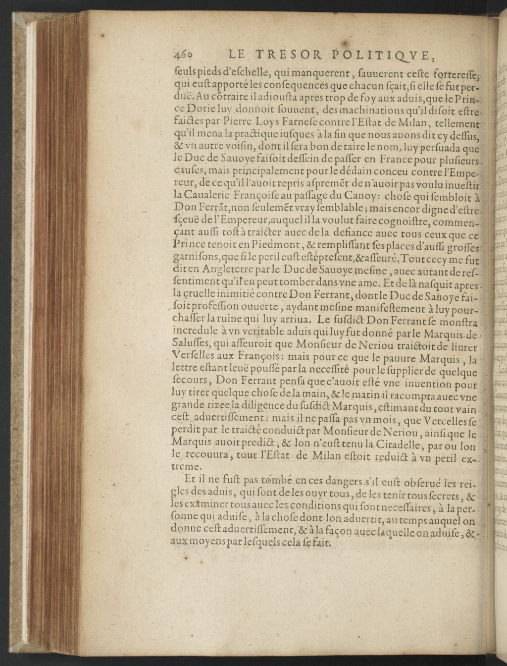 1608 - Nicolas Du Fossé - Trésor politique - BnF Tolbiac