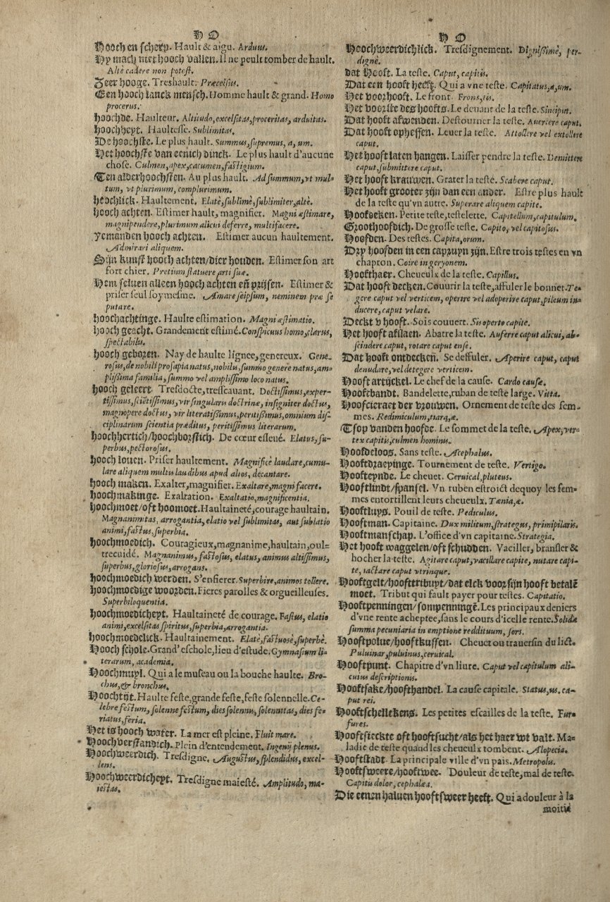 1573 - Christophe Plantin - Trésor du langage bas-allemand - Greifswald