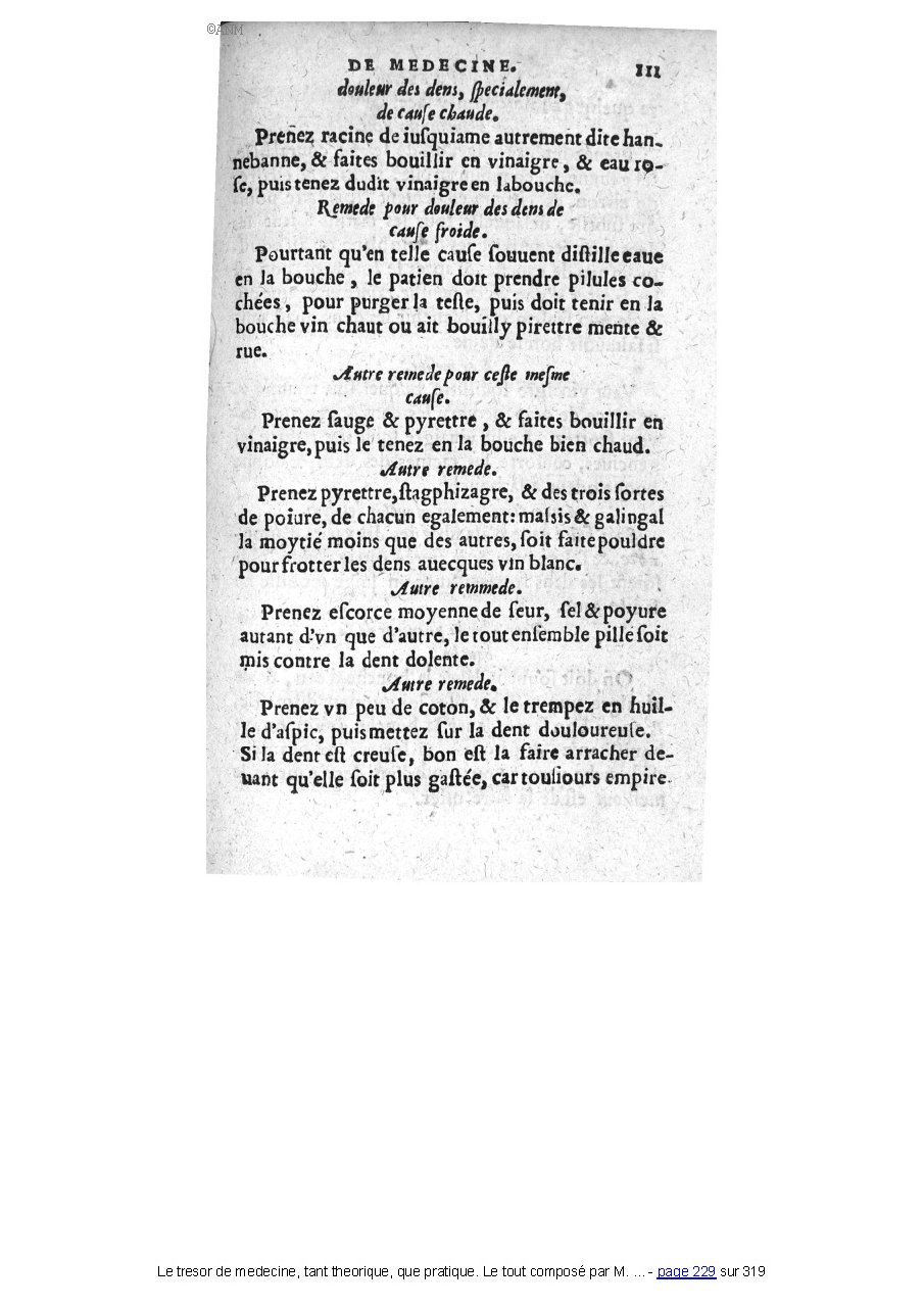 1560 - Pierre et Jan Moine - Trésor de médecine - Université Paris Cité