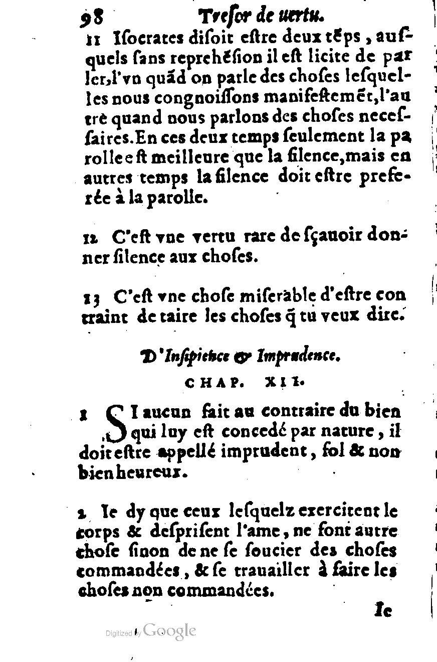 1576 - Benoît Rigaud - Trésor de vertu - British Library 1576 - Benoît Rigaud - Trésor de vertu - British Library