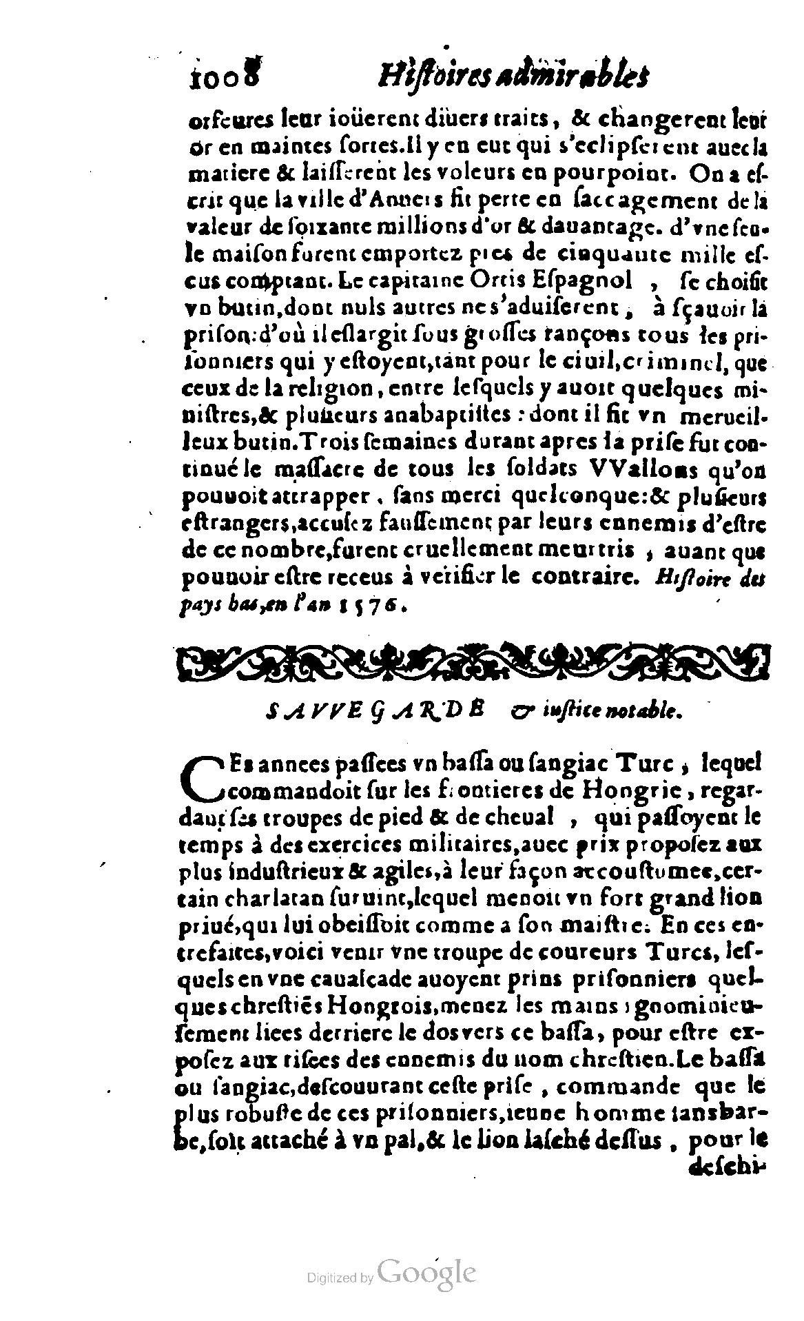 1620 - Samuel Crespin - Trésor d’histoires admirables et mémorables - BCU Lausanne