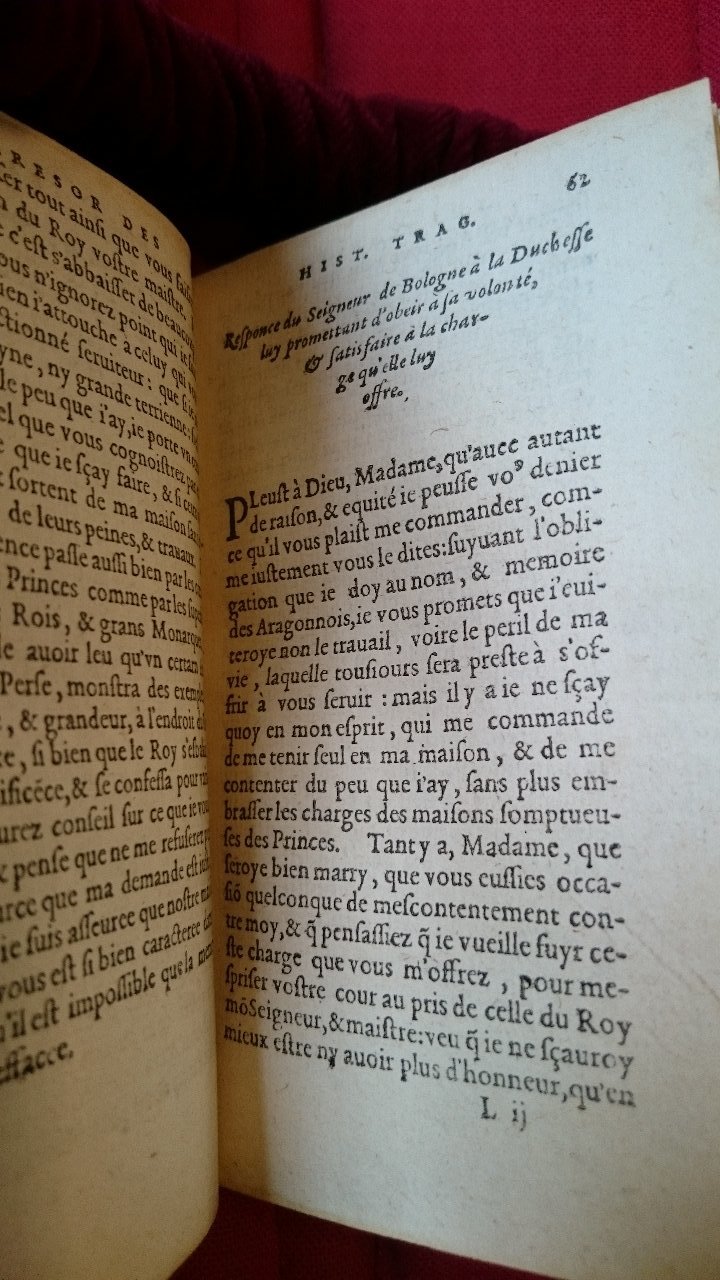 1581 - Pierre Le Voirier et Gervais Mallot - Trésor des histoires tragiques - BnF Richelieu