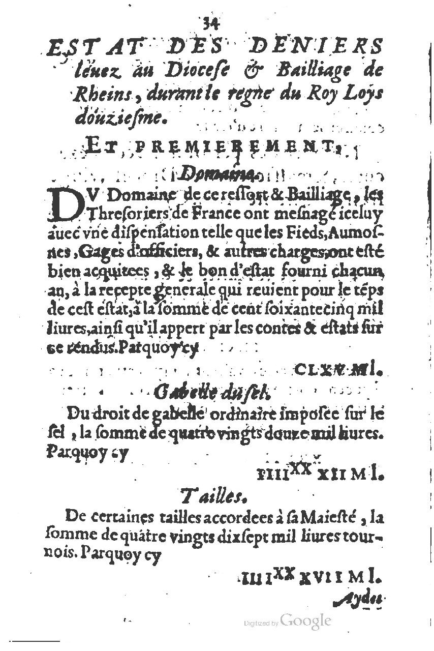 1581 - s.n. - Secret des trésors de France (Livre II) - BSB Munich