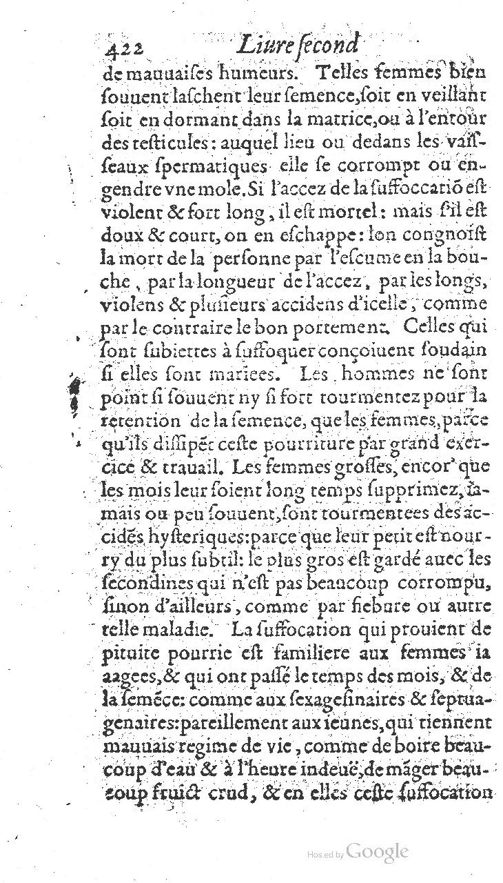 1585 - Jacques du Puis - Trésor des remèdes secrets pour les maladies des femmes - BnF