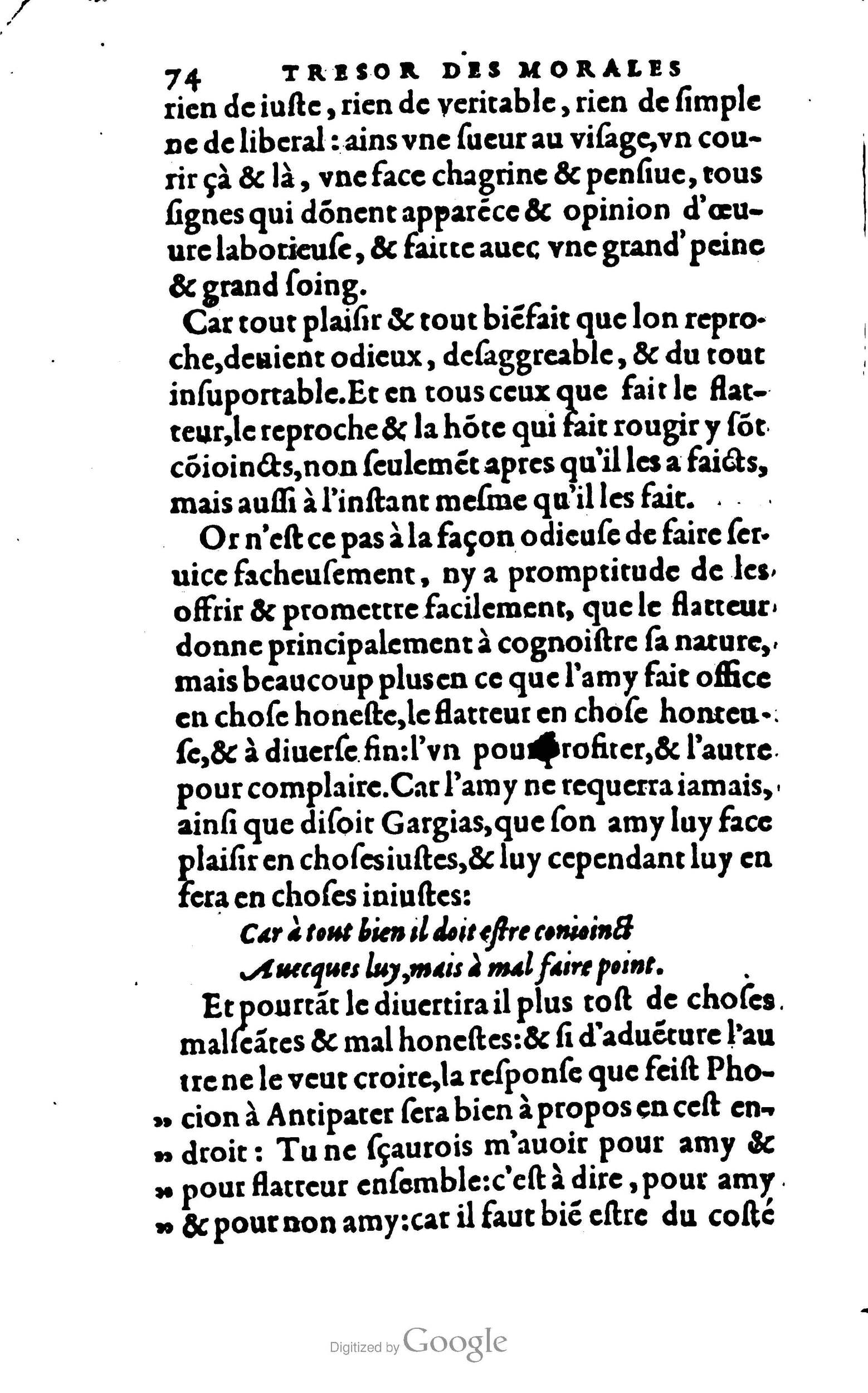 1578 - Jean Poupy - Trésor des morales de Plutarque - BSB Munich