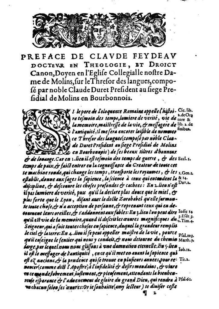 1613 - Matthieu Berjon - Trésor de l’histoire des langues de cet univers - BM Lyon 1613 - Matthieu Berjon - Trésor de l’histoire des langues de cet univers - BM Lyon