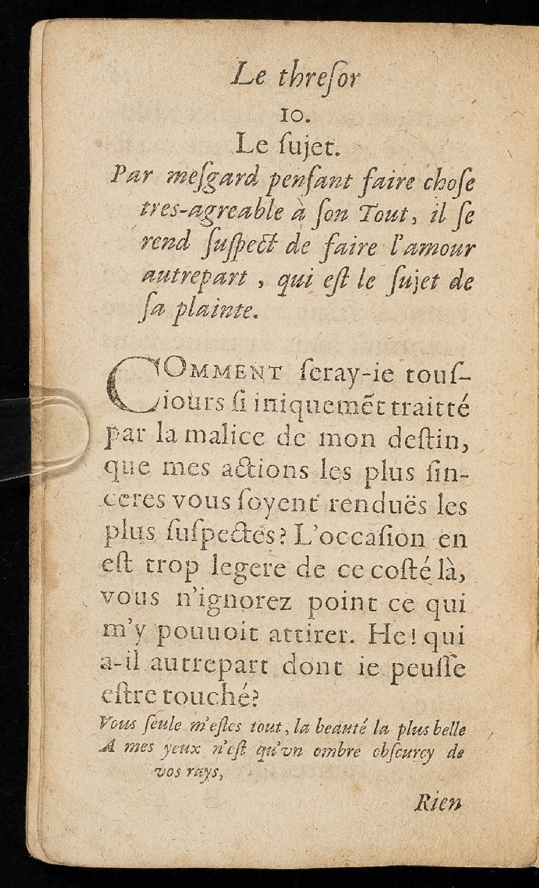 1597 - Thibaud Ancelin - Trésor d’amour - Stuttgart