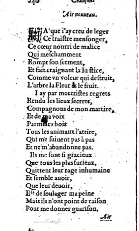 1623 - Jacques Cailloüé - Trésor ou recueil des chansons amoureuses - British Library