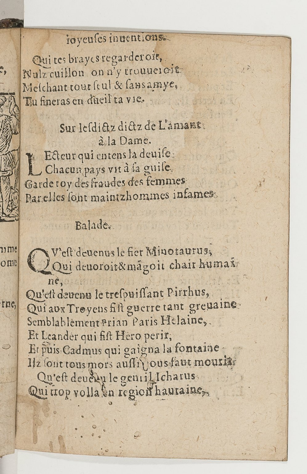 1568c. - Veuve Jean Bonfons - Trésor des joyeuses inventions du parangon de poésies - BnF Arsenal
