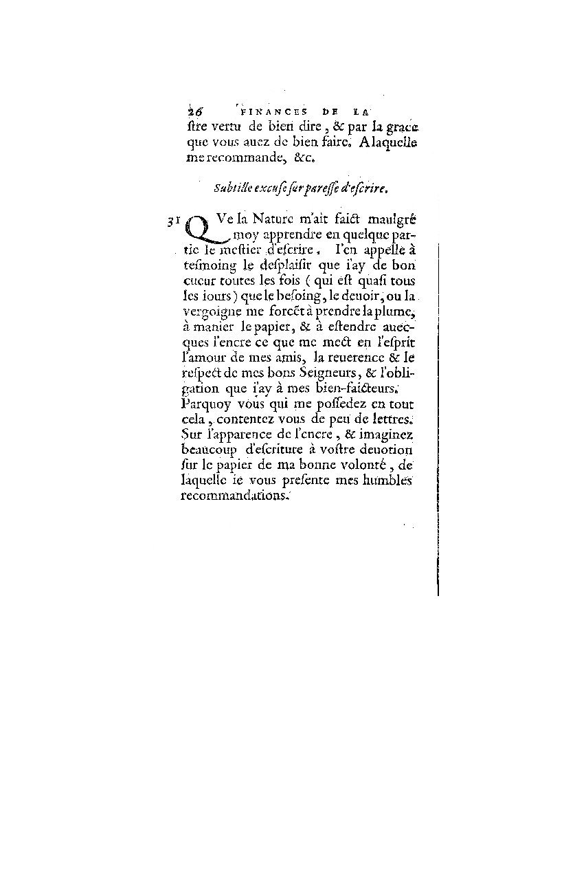 1572 - Nicolas Du Chemin - Finances et Trésor de la plume française - BM Lyon