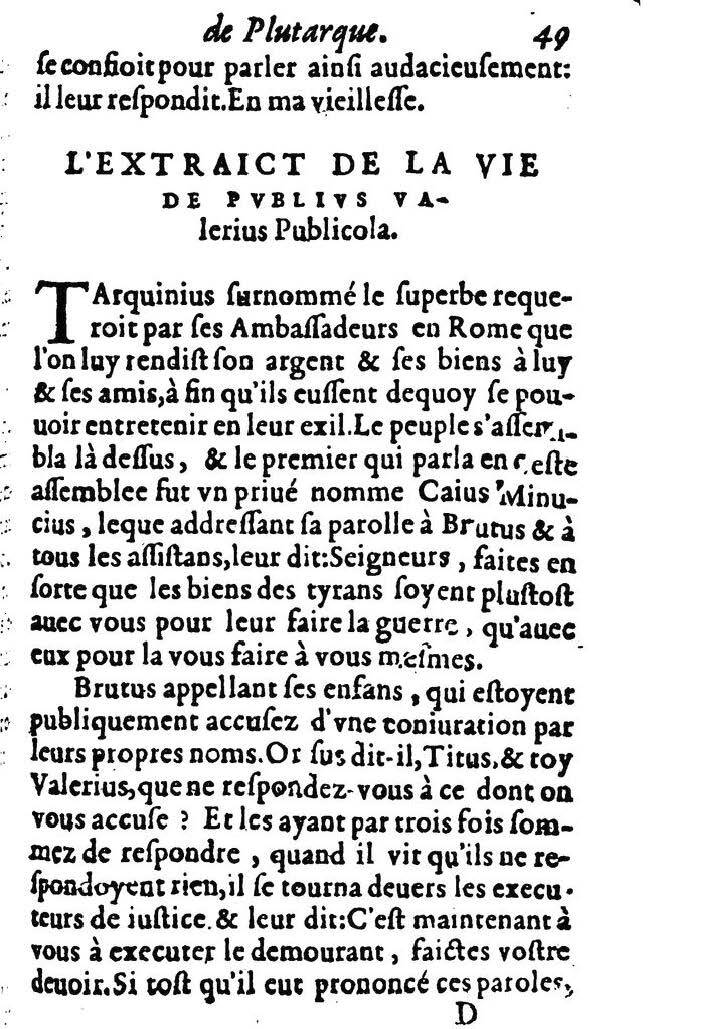 1611 - Pierre Rigaud - Trésor des vies de Plutarque - BM Lyon
