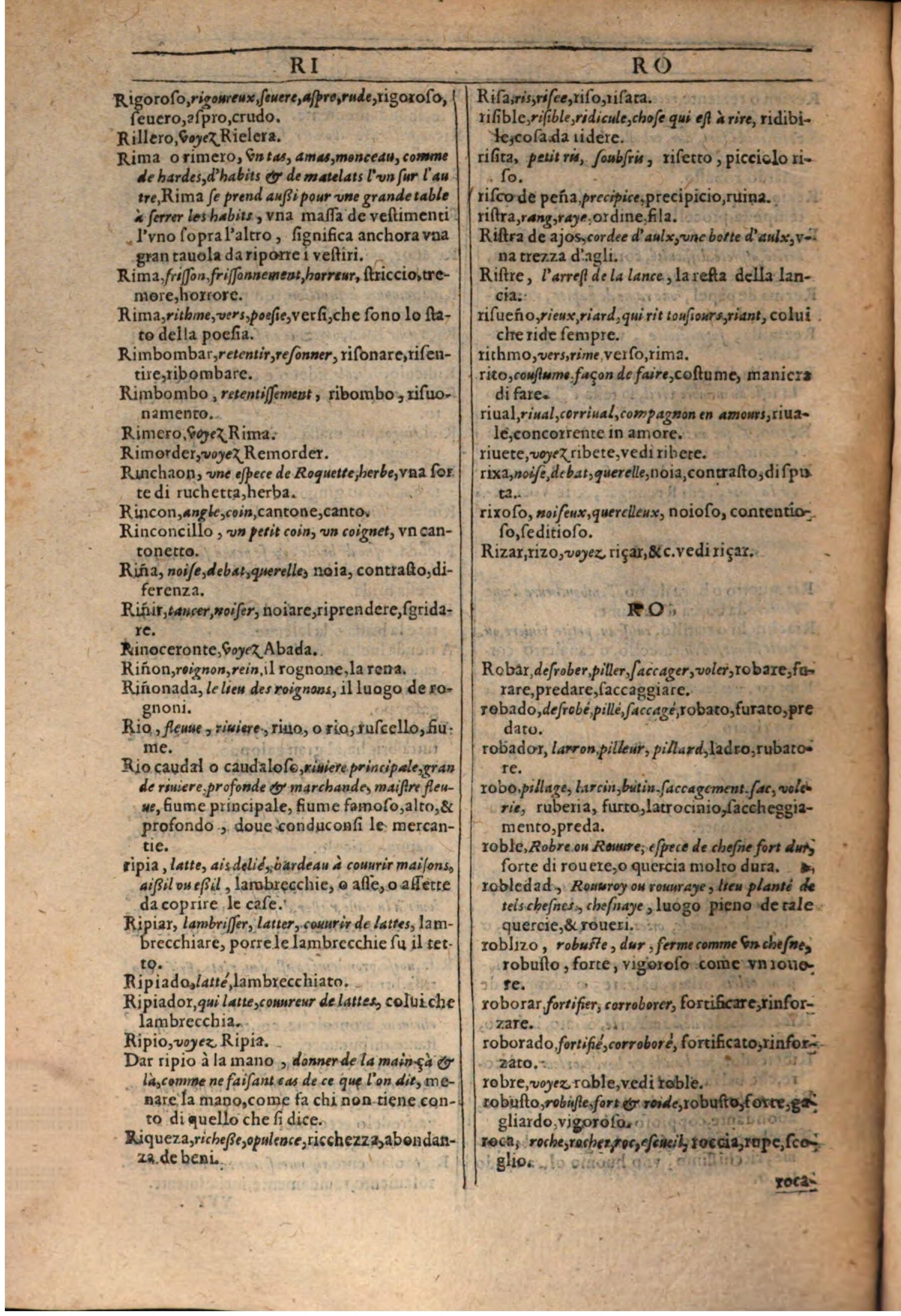 1609 - Philippe Albert et Alexandre Pernet - Trésor des trois langues française, italienne et espagnole (Première partie) - BSB Munich 1609 - Philippe Albert et Alexandre Pernet - Trésor des trois langues française, italienne et espagnole (Première partie) - BSB Munich
