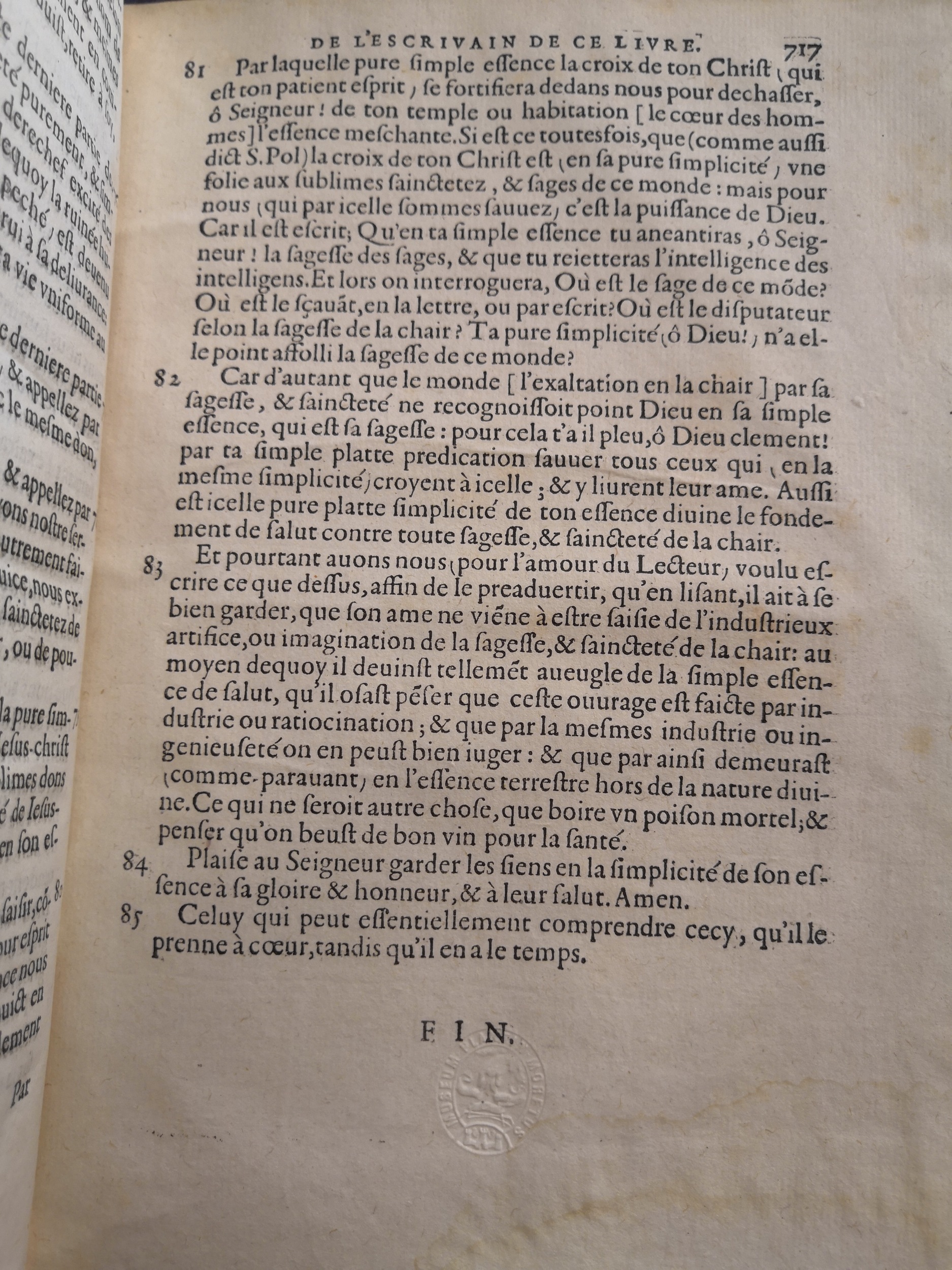 1581c. - Christophe Plantin - Le Livre des témoignages du Trésor caché au champ (Livres 2, 4, 6 et 7) - Anvers Musée Plantin Moretus