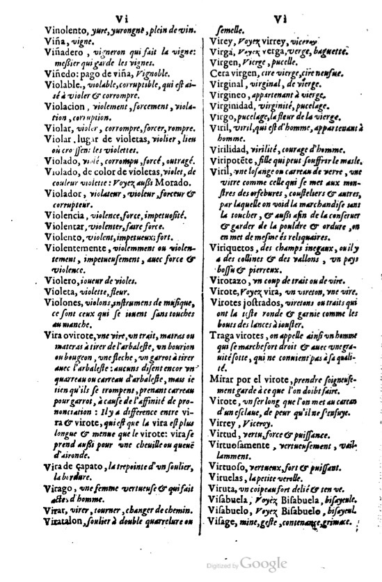 1621 - Adrian Tiffaine - Trésor des deux langues espagnole et française - BM Lyon