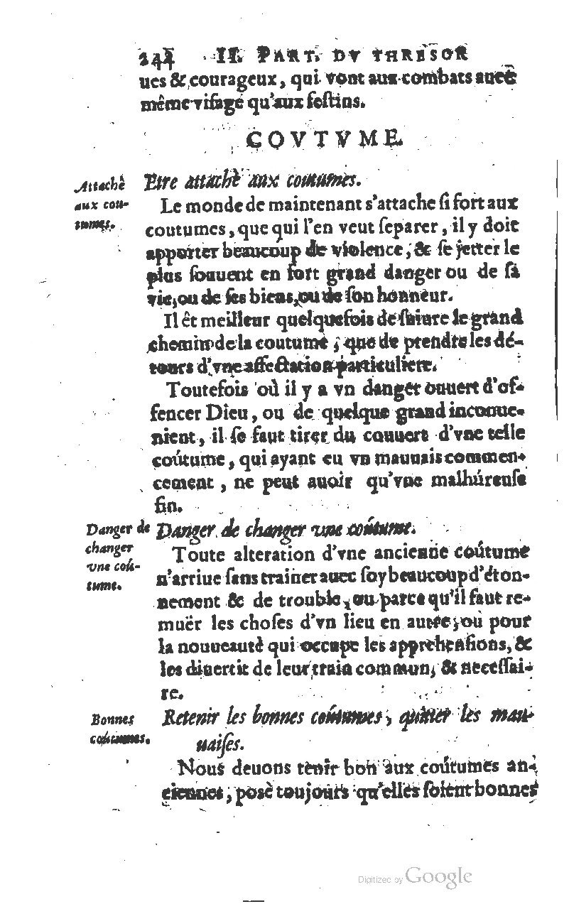 1610 - Louis Coste - Trésor de l’éloquence française (Seconde partie) - BM Lyon