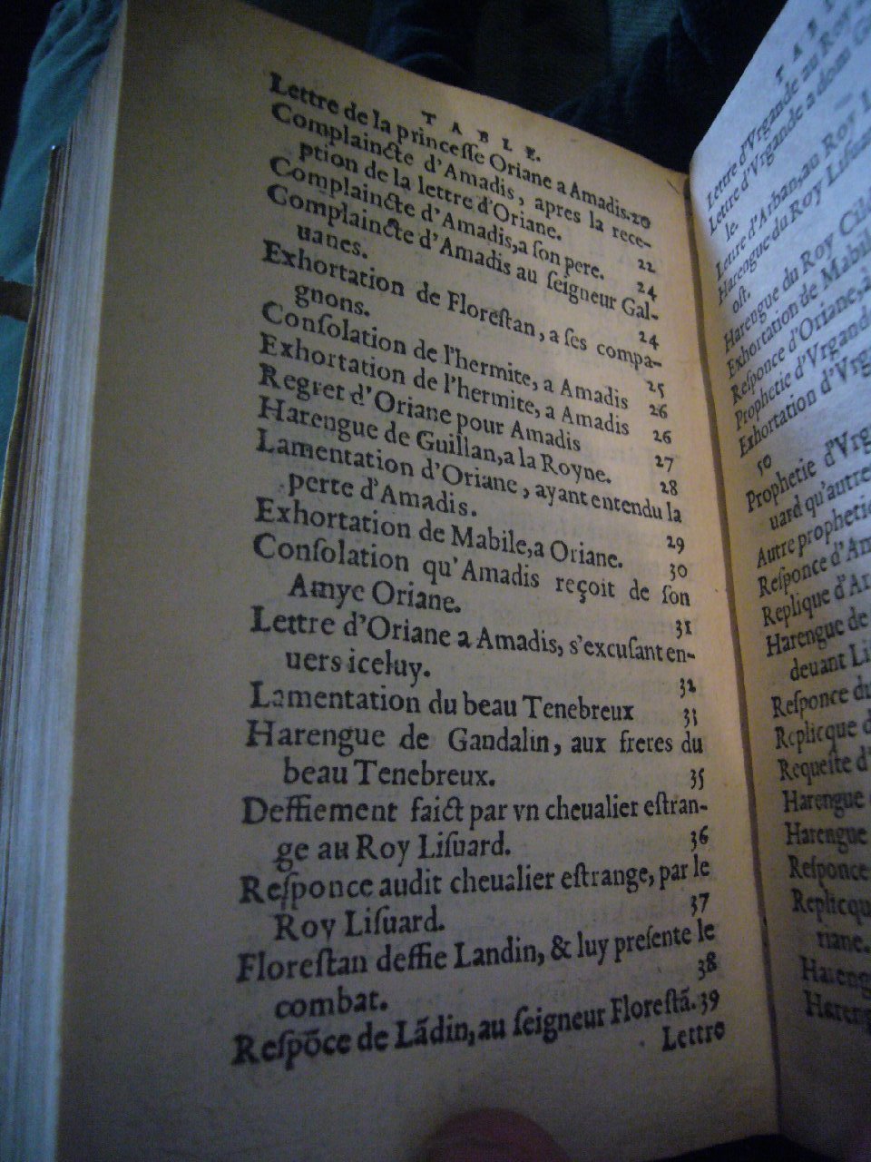 1567 - Jean Pygot - Trésor des Amadis - BnF Arsenal