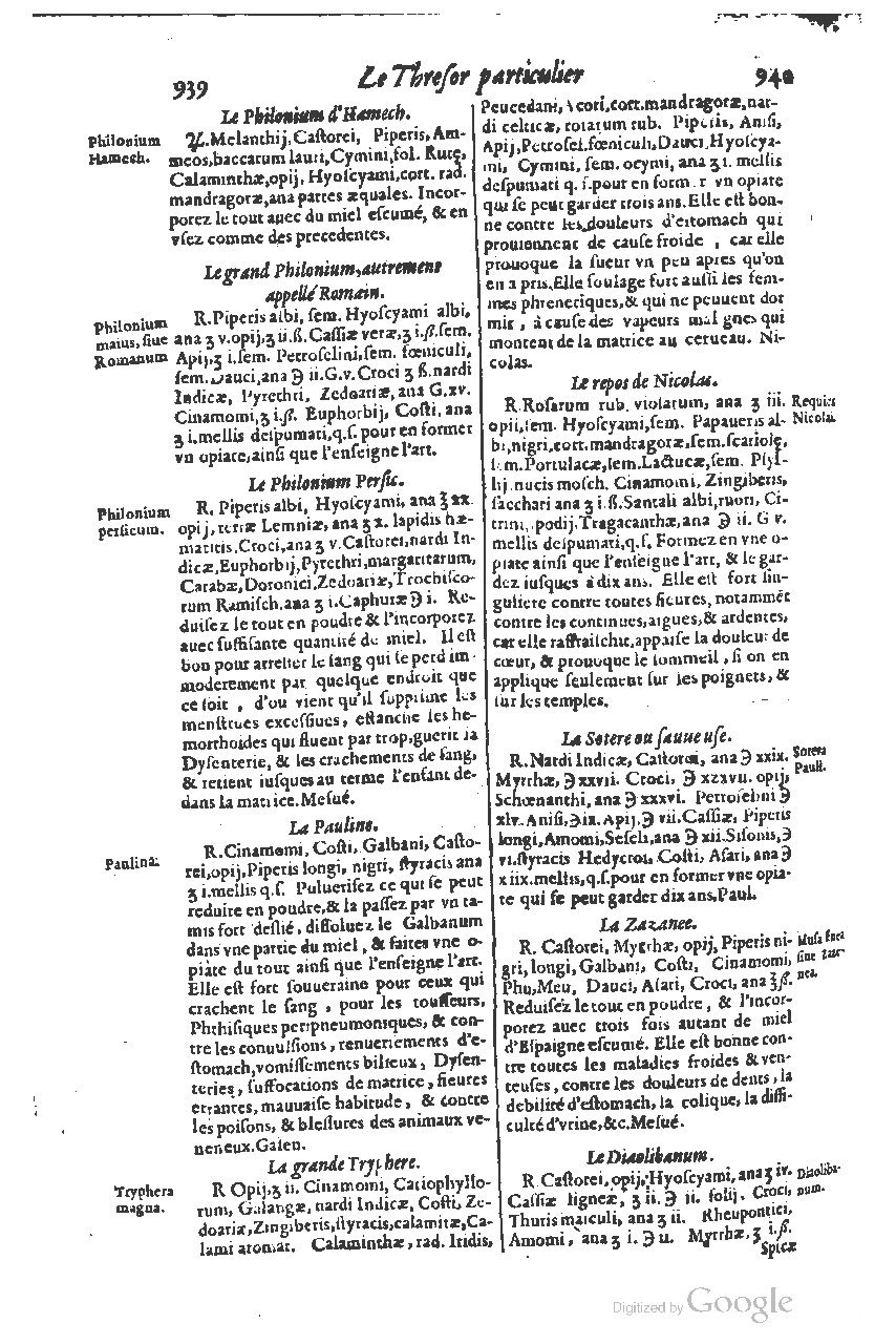 1616 - Étienne Gamonet - Grand trésor ou dispensaire - BSB Munich