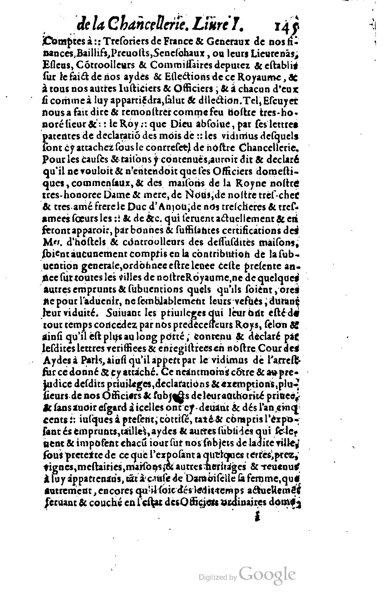 1614 - Jean Richer - Trésor du nouveau style et protocole de la chancellerie de France - BSB Munich