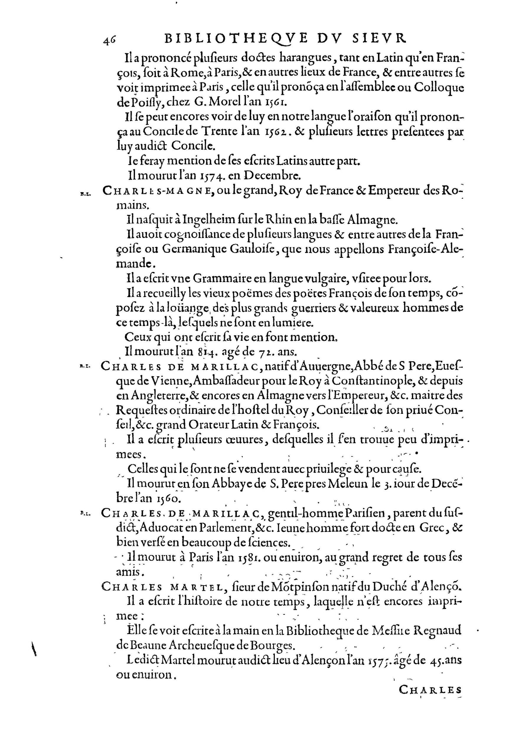 1584 - Abel L&#039;Angelier - Bibliothèques françaises - BnF