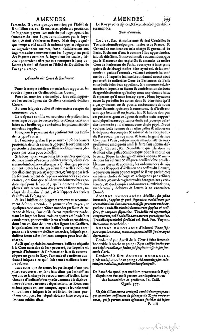 1629 - Veuve Nicolas Buon - Trésor du droit français (21754 T. 1) - BM Lyon