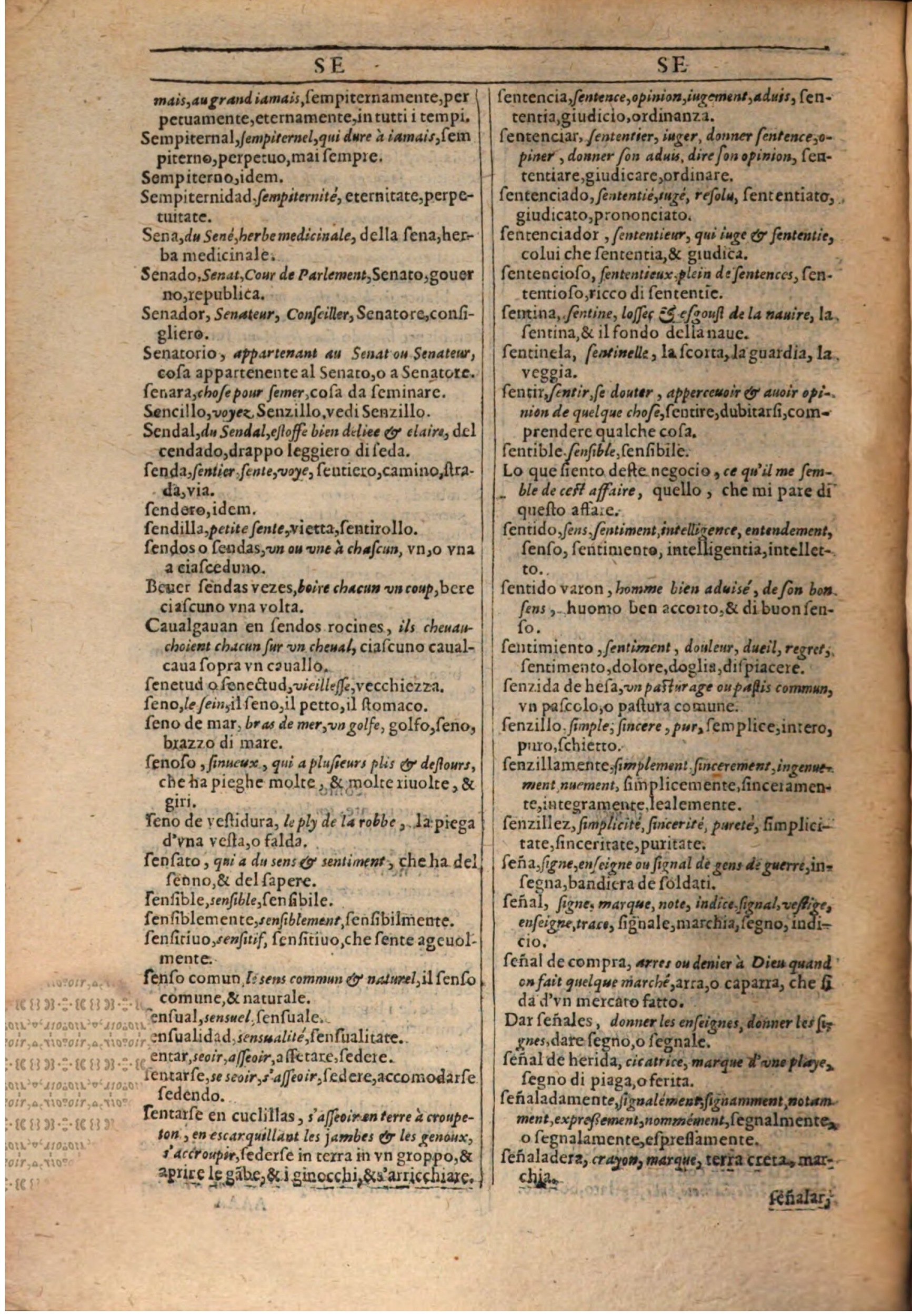 1609 - Philippe Albert et Alexandre Pernet - Trésor des trois langues française, italienne et espagnole (Première partie) - BSB Munich 1609 - Philippe Albert et Alexandre Pernet - Trésor des trois langues française, italienne et espagnole (Première partie) - BSB Munich