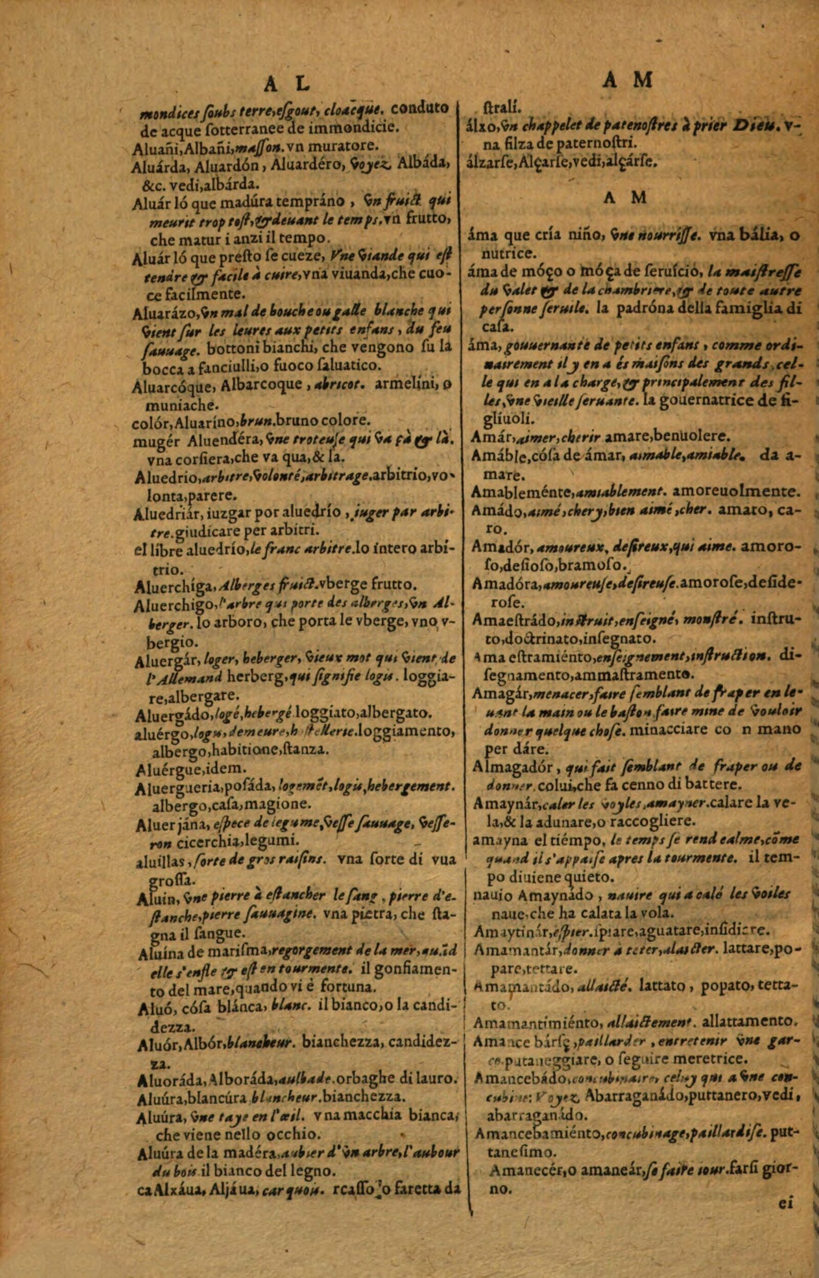 1617 - Samuel Crespin - Trésor des trois langues espagnole, française et italienne (Première partie) - Regensburg