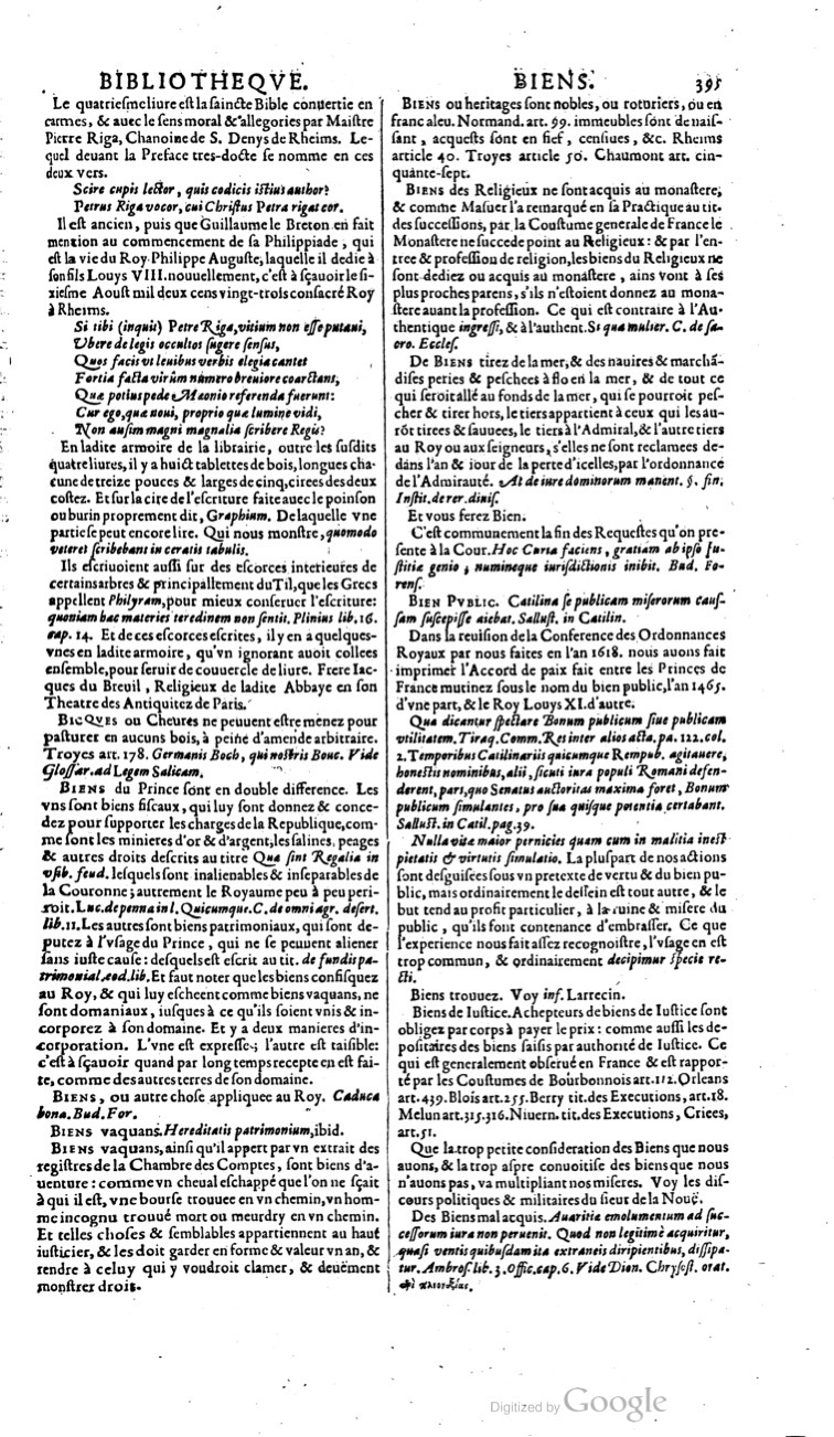1629 - Veuve Nicolas Buon - Trésor du droit français (21754 T. 1) - BM Lyon