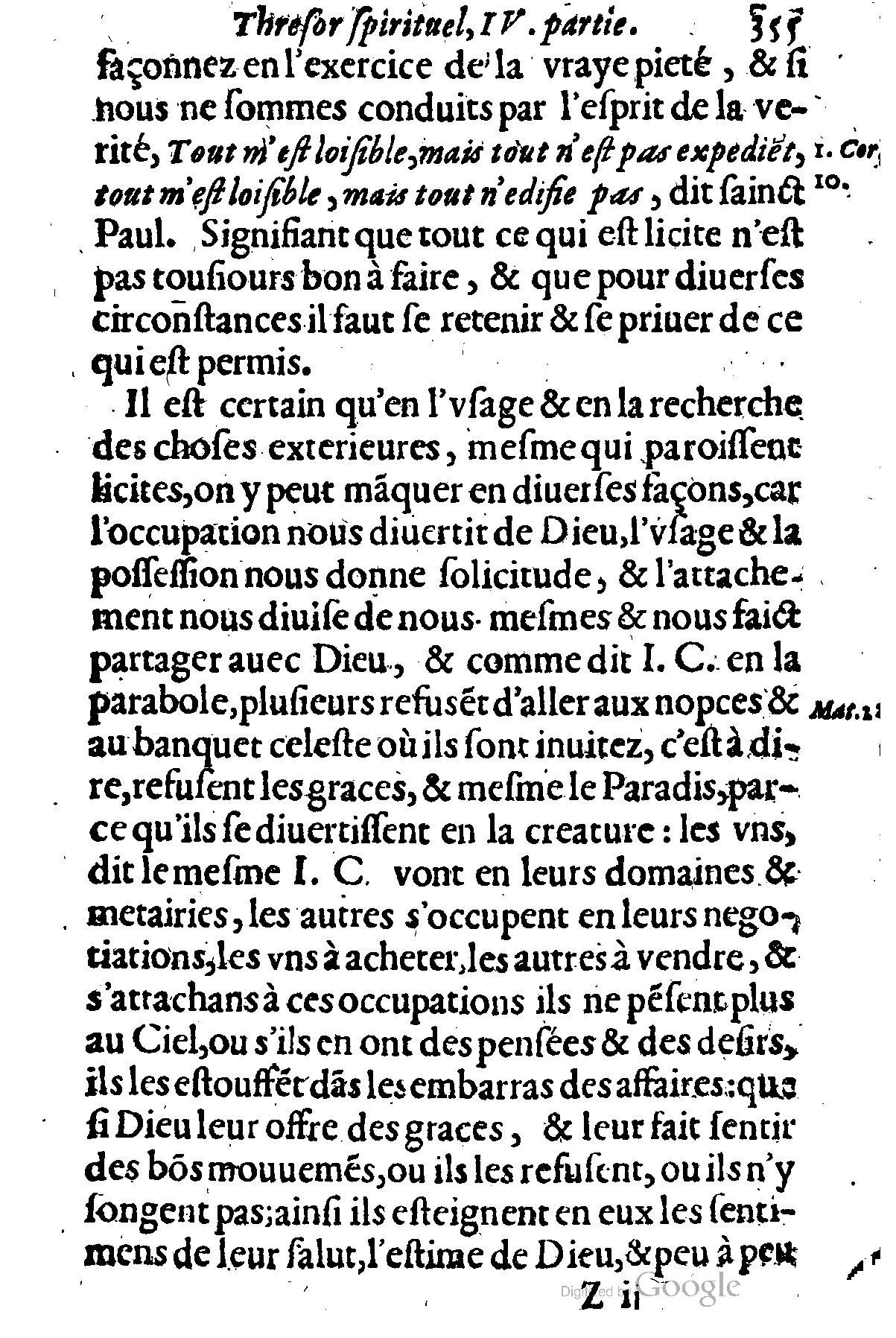1635 - Sébastien Huré - Trésor spirituel contenant les obligations - BM Lyon