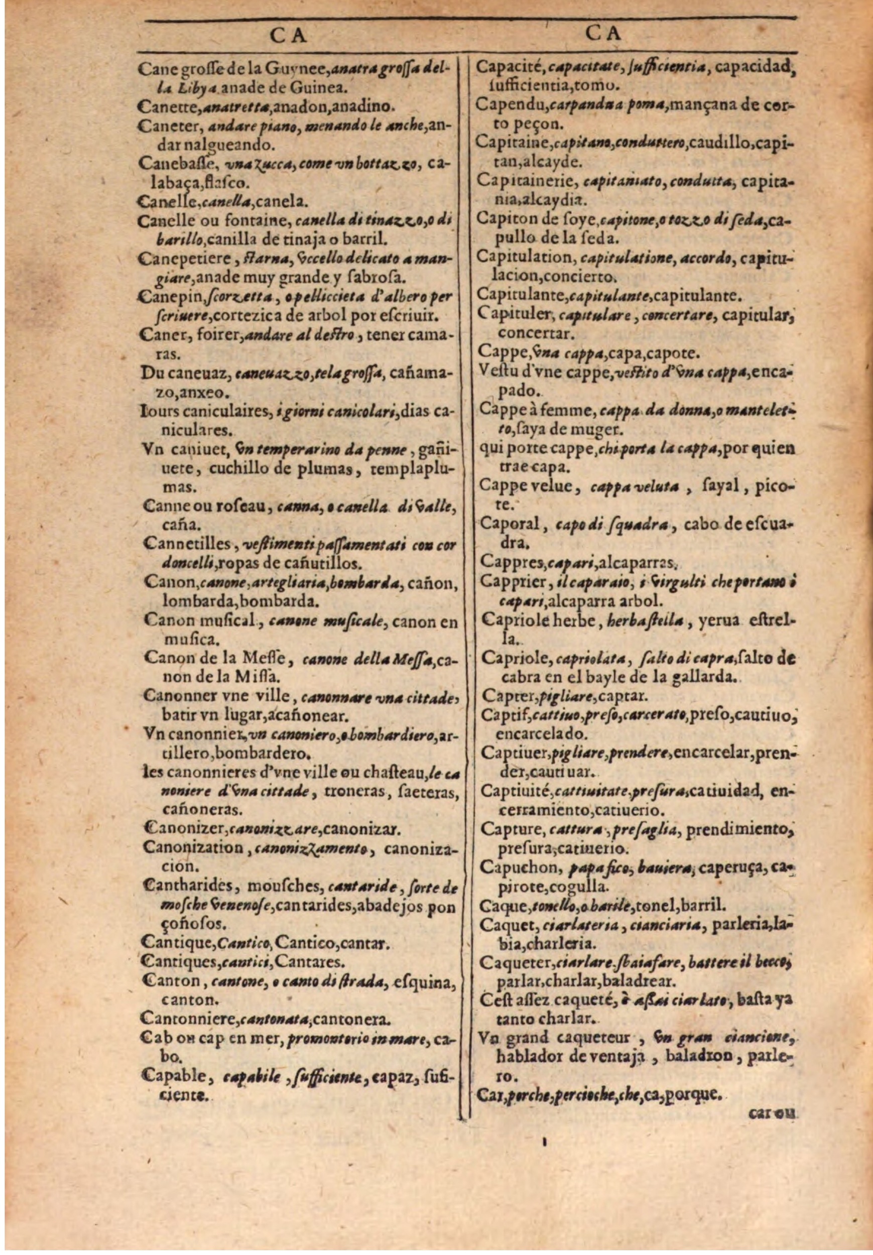 1609 - Philippe Albert et Alexandre Pernet - Trésor des trois langues française, italienne et espagnole (Seconde partie) - BSB Munich 1609 - Philippe Albert et Alexandre Pernet - Trésor des trois langues française, italienne et espagnole (Seconde partie) - BSB Munich