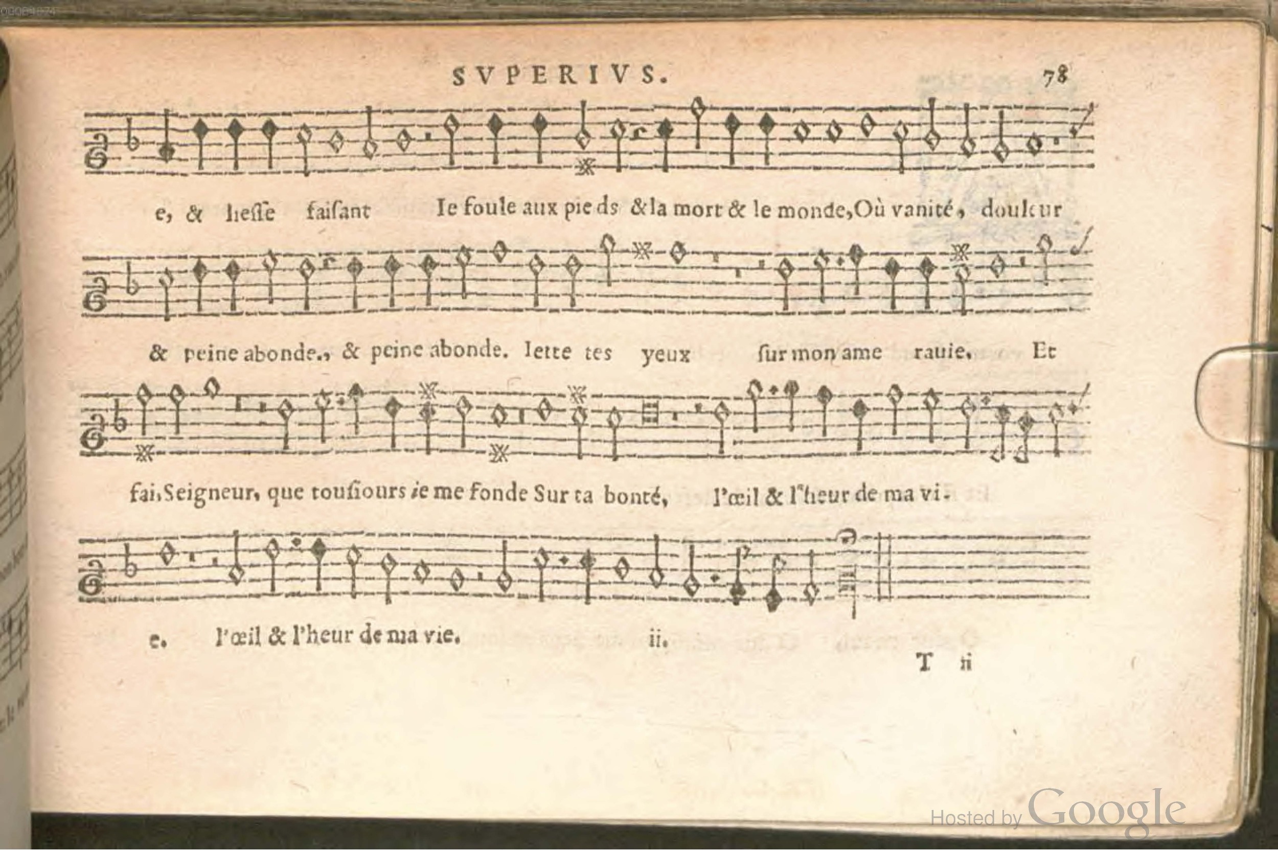 1576 - [Pierre de Saint-André] - Trésor de musique d’Orlande de Lassus Superius - BSB Munich