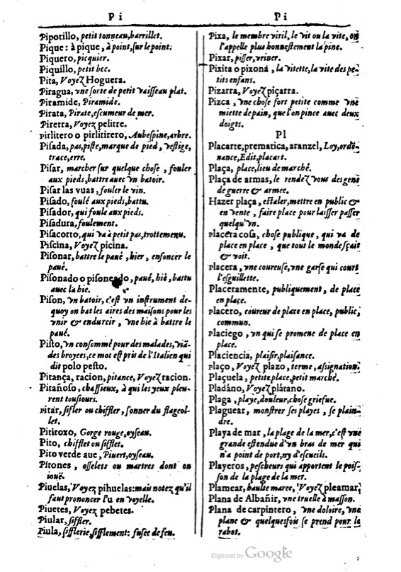 1616 - Veuve Marc Orry - Trésor des deux langues espagnole et française (Première et Seconde parties) - BM Lyon