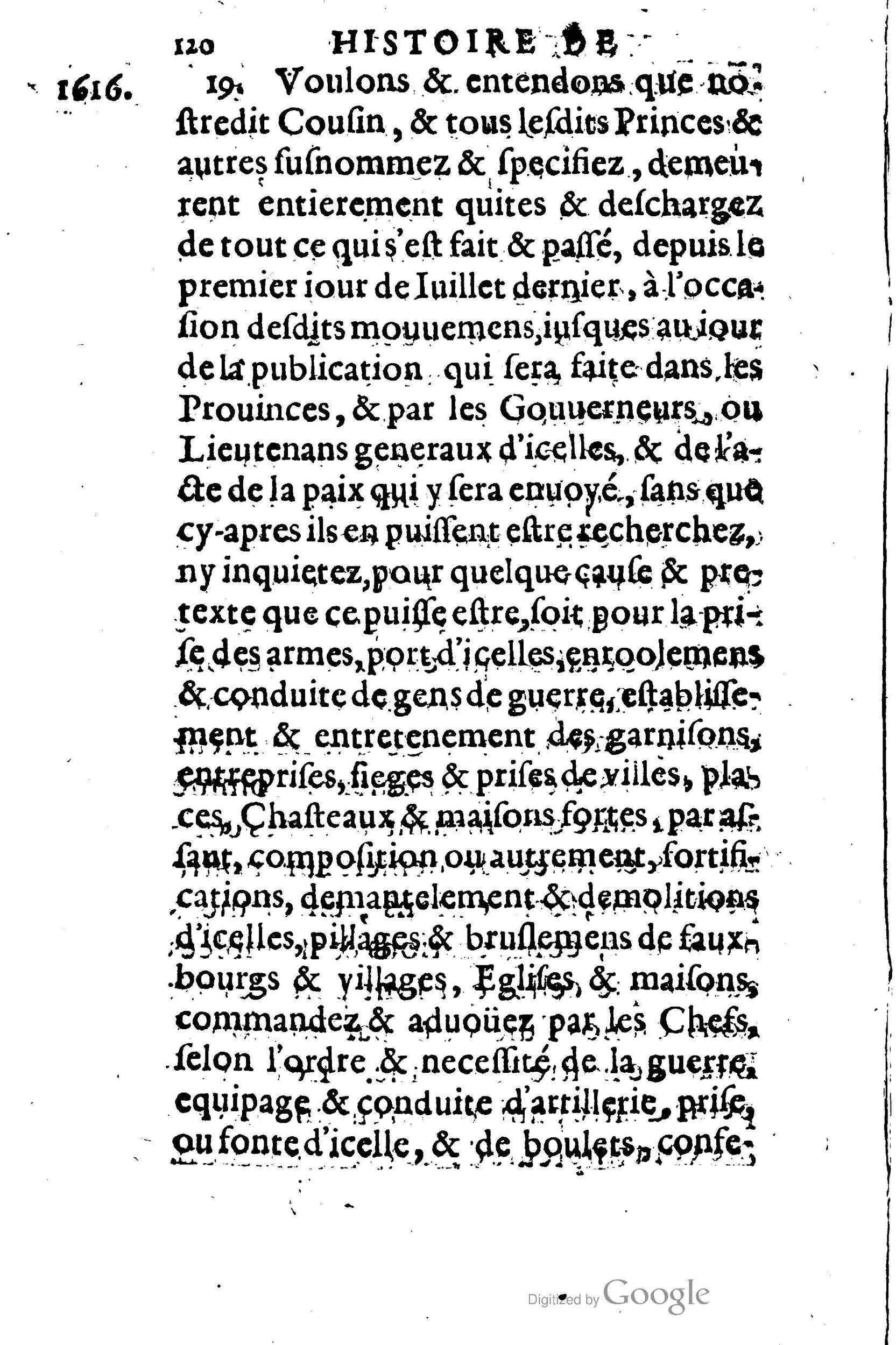 1623 - Joseph Bouillerot - Trésor de l’histoire générale de notre temps - BM Lyon