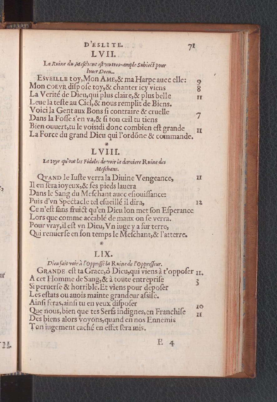 1577 - Jean de Laon - Trésor des 150 psaumes de David - Genève