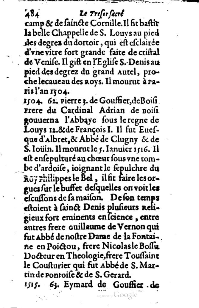 1636 - Jean Billaine - Trésor sacré ou inventaire des saintes reliques - British Library