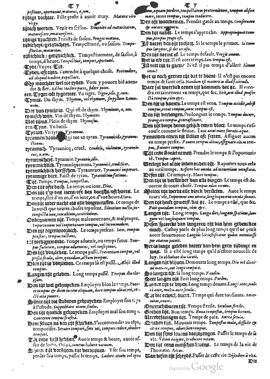 1573 - Christophe Plantin - Trésor du langage bas-allemand - BM Lyon
