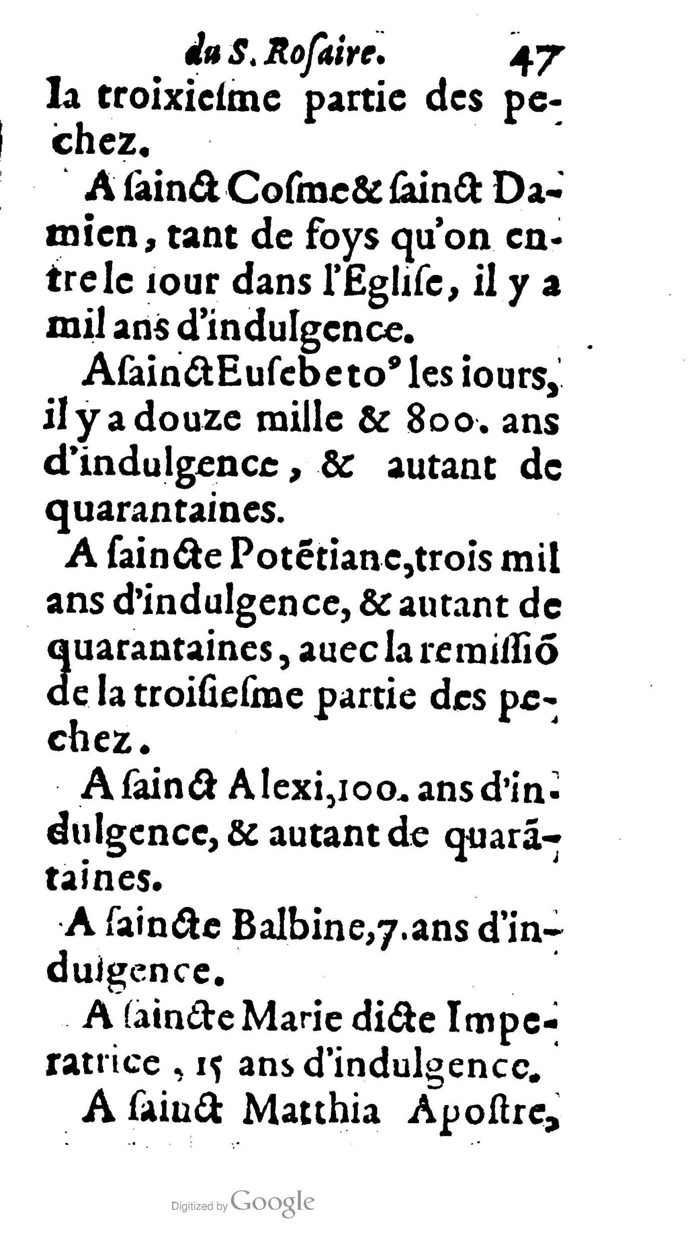 1604 - Jean Le Bouc - Trésor des indulgences du Saint Rosaire - BM Lyon 1604 - Jean Le Bouc - Trésor des indulgences du Saint Rosaire - BM Lyon