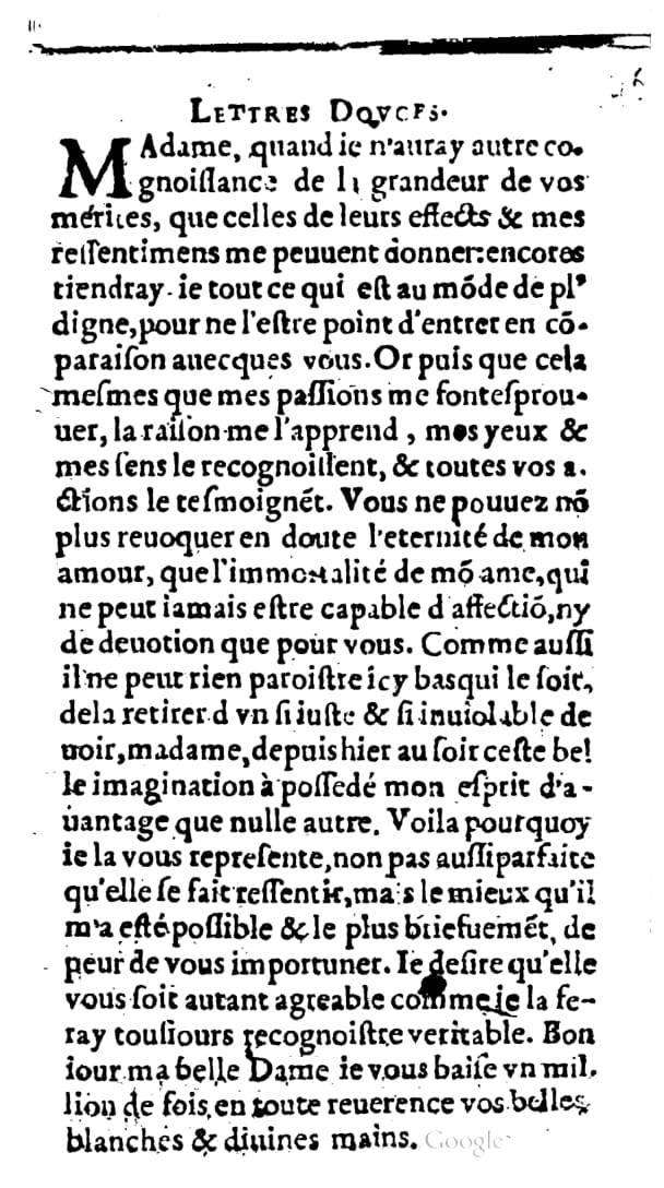 1624 - Nicolas Oudot - Trésor des lettres douces et amoureuses - BNC Florence